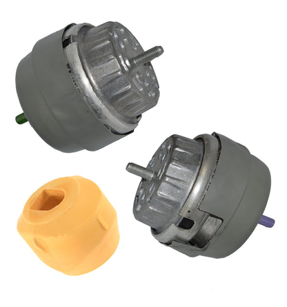 SET of 3 HYDRAULIC OIL FILLED Engine Mount Stop Buffer LEFT + RIGHT