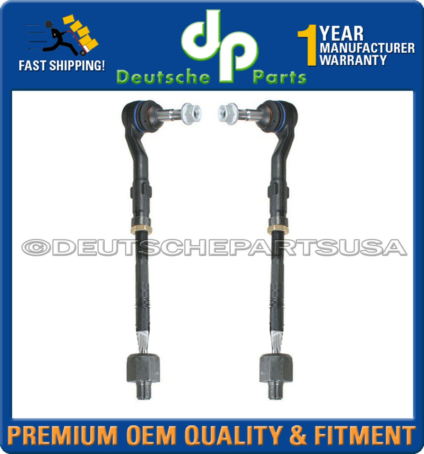 TIE ROD RODS END for BMW E65 E66 745i 750i 760i 760Li 2 x 32216756368 LH RH