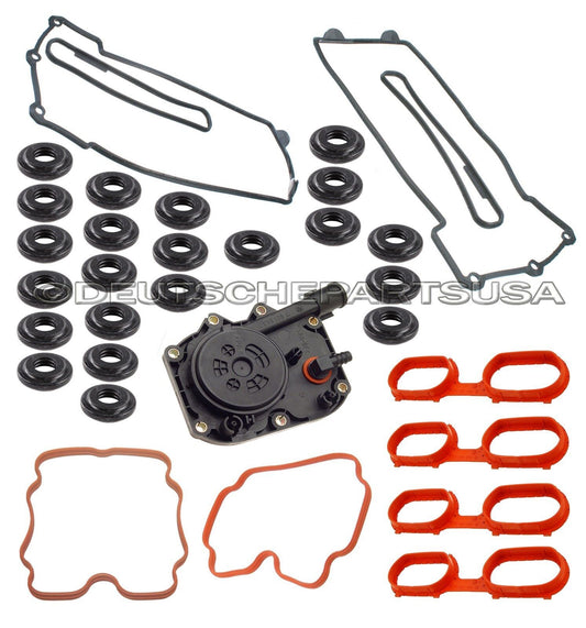 VALVE COVER GASKET SET +22 GROMMETS KIT W MANIFOLD GASKET FOR BMW E31 E32 E34
