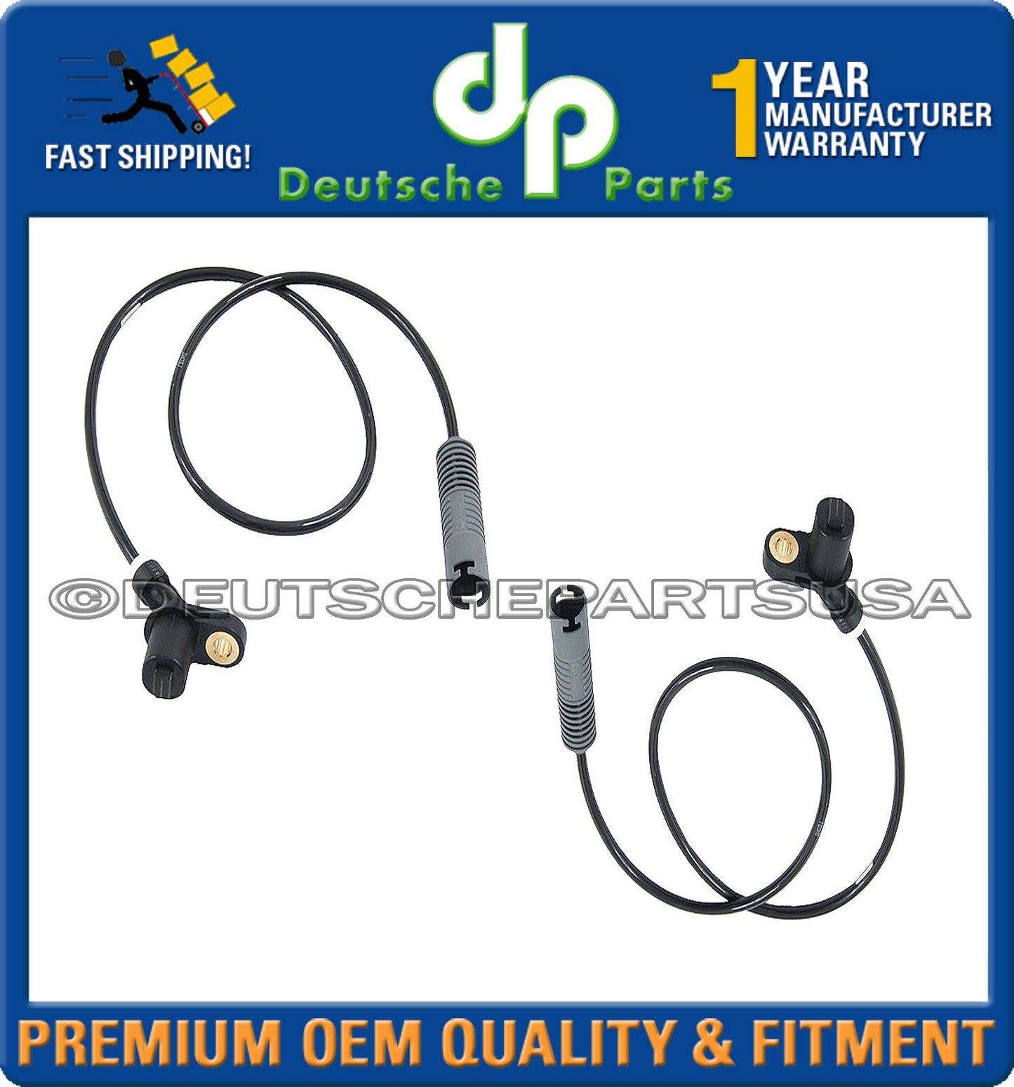 REAR WHEEL ABS SPEED SENSORS for BMW E36 323i 323is 328i 325i 325is 318i SET 2PC