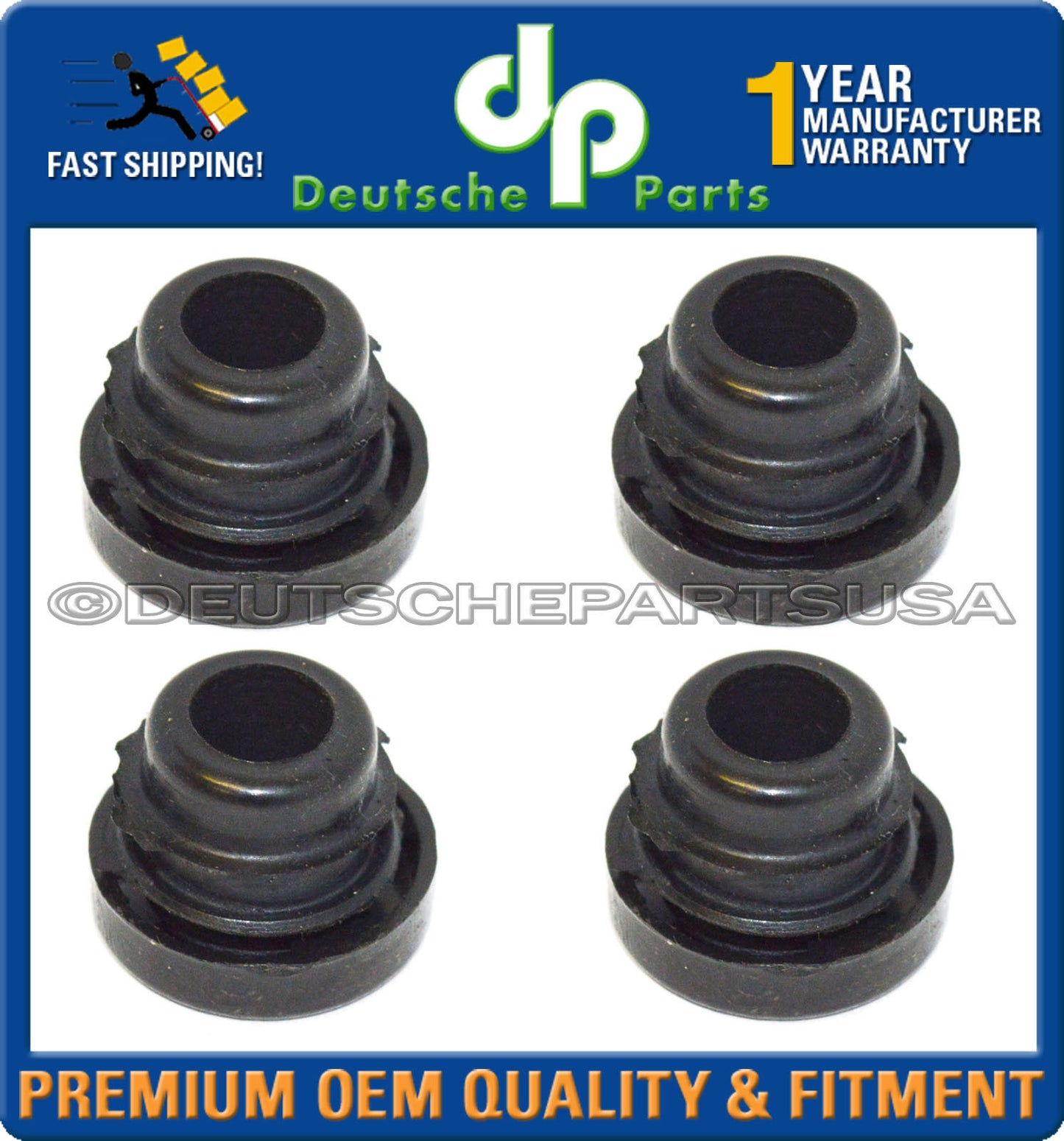 Mercedes R107 W126 190E 300E 300TE Fuel Injection Seal Set to Holder Guide set 4