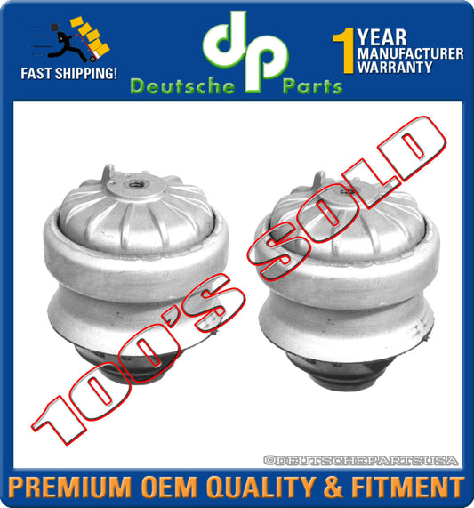 Mercedes W124 W201 Engine Motor Mount Mounts 300E  2 x 201 240 40 17 PAIR L + R