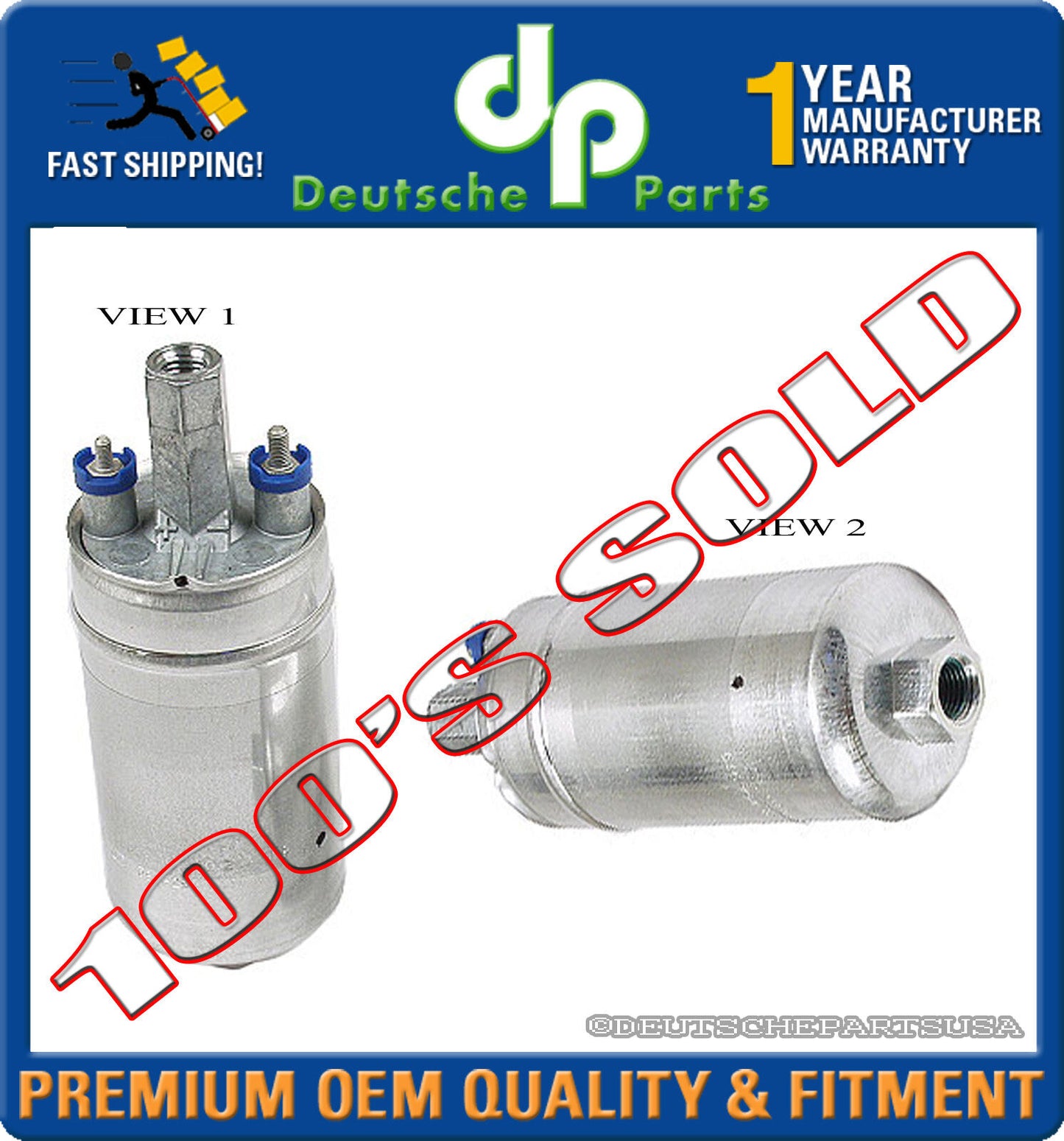 PORSCHE 911 928 930 TURBO ELECTRIC FUEL PUMP PORSCHE # 0580254979 93060811300