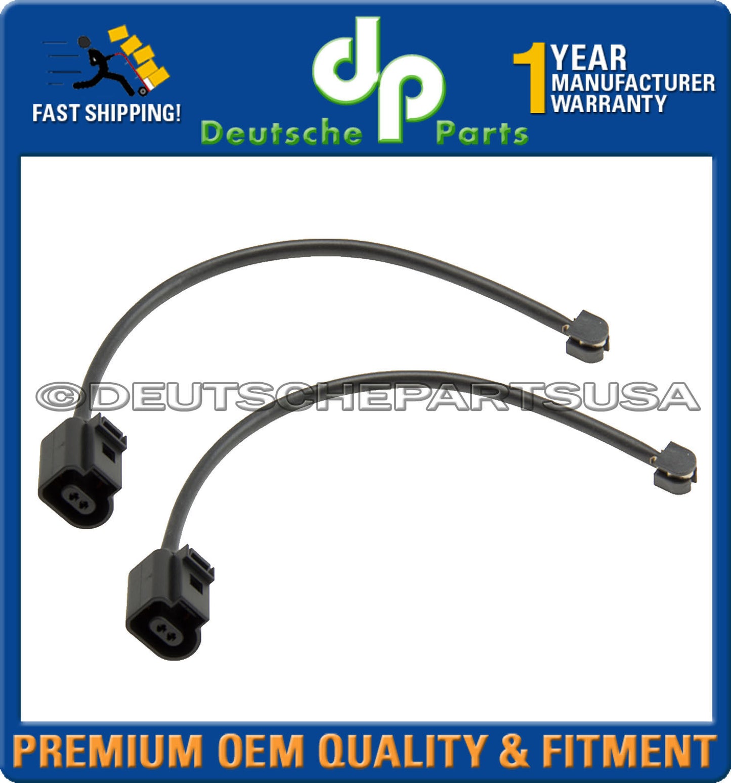 Porsche 911 Boxster Cayman Front Brake Pad Wear Sensors LH+RH 99160916100 Set 2