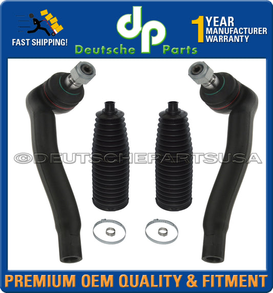 MERCEDES W203 4MATIC 4-MATIC OUTER STEERING TIE ROD RODS RACK BOOT KITS Set of 4