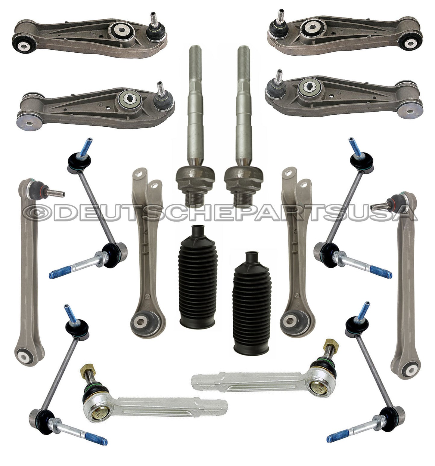 PORSCHE 987 BOXSTER CAYMAN FRONT REAR Control ARMS Ball Joints SUSPENSION Kit 18