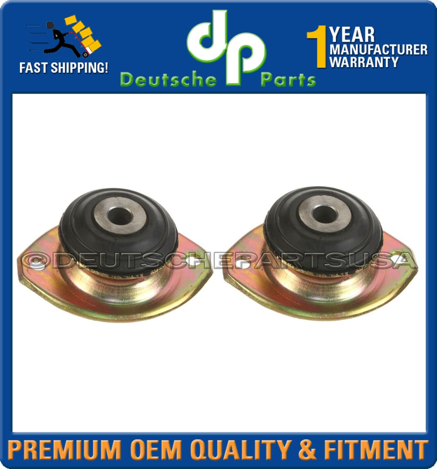 Porsche 911 Transmission Carrier Motor Mount Mounts 91137503301 91137504300 Set