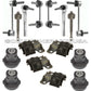 Mercedes W164 STEERING Tie Rods SWAY BAR LINKS + Rack Mount Bushing Boot Kit 18