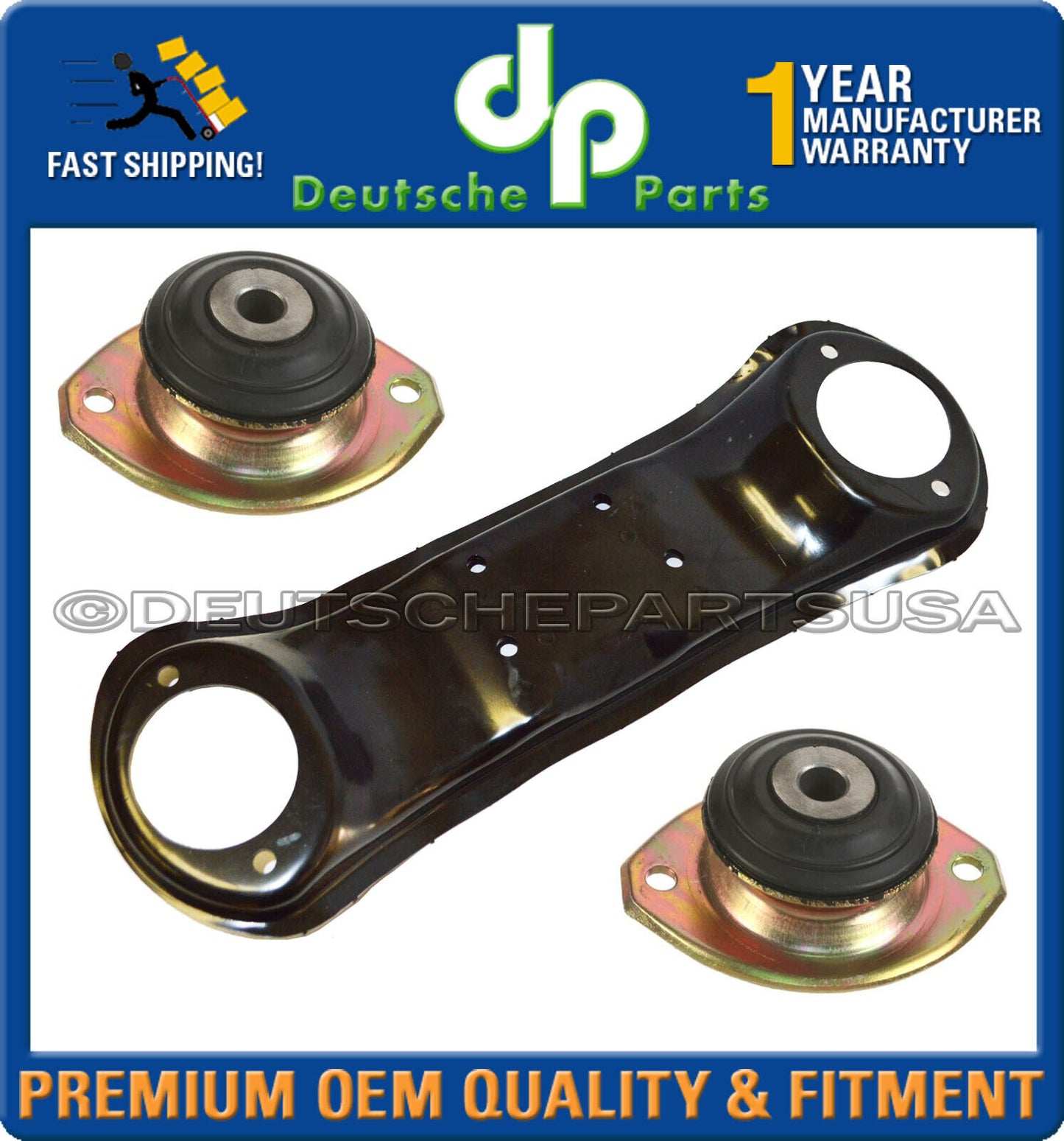 Porsche 911 Transmission Carrier Motor Mount Mounts 91137503301 91137504300 Set
