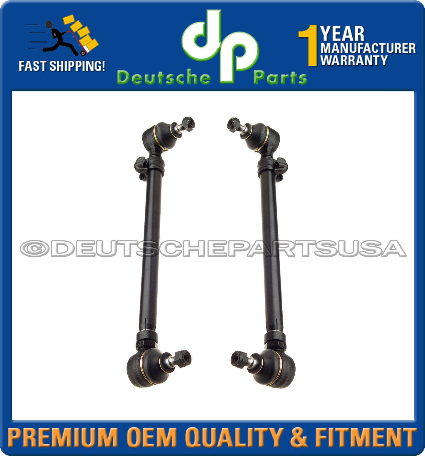 MERCEDES W123 300D 240D 300TD 300CD Center Drag Link TIE ROD RODS Assembly Set 3