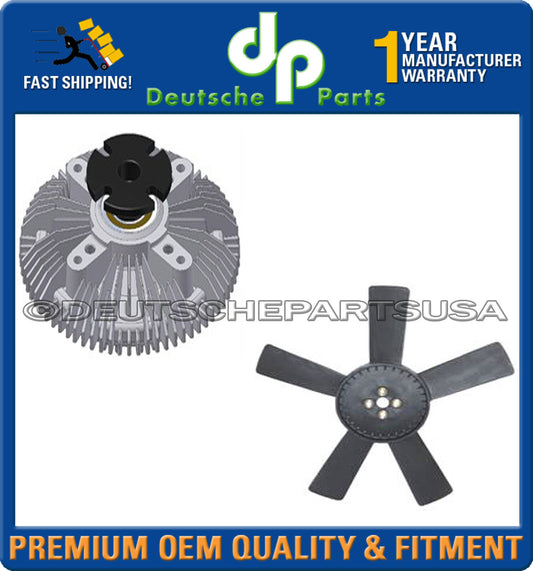 Mercedes Benz W123 240D RADIATOR Engine Cooling Fan Clutch & Fan Blade Kit 2