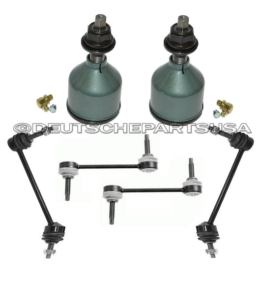 JAGUAR S-TYPE FRONT + REAR STABILIZER SWAY BAR LINK LINKS BALL JOINT LH+RH SET 6