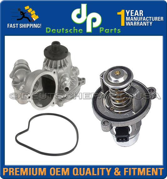WATER PUMP + THERMOSTAT ASSEMBLY for BMW E53 E60 E63 E64 E65 E66 545i X5 SET 2