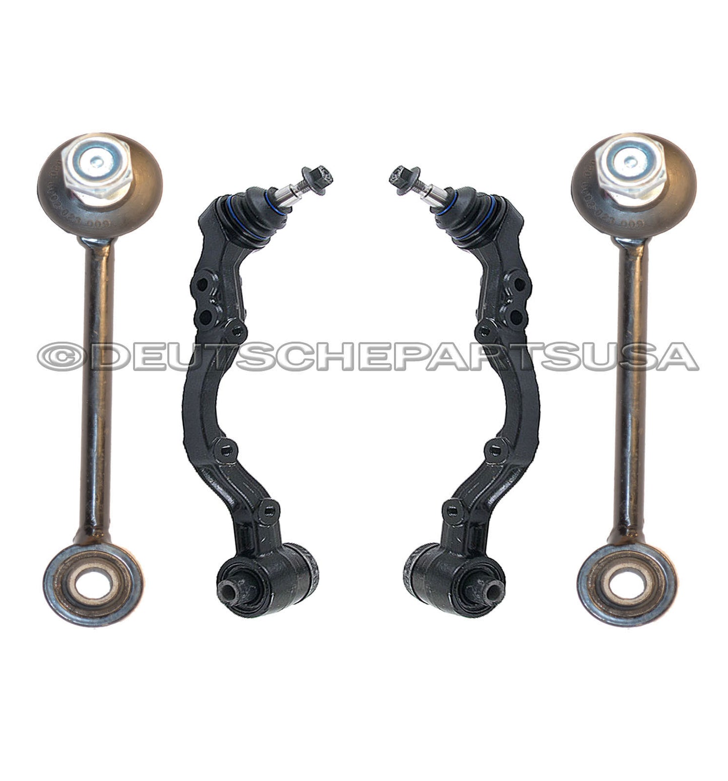 JAGUAR VANDEN XJ8 XJR FRONT LOWER CONTROL ARMS BALL JOINT + SWAY BAR LINKS SET 4