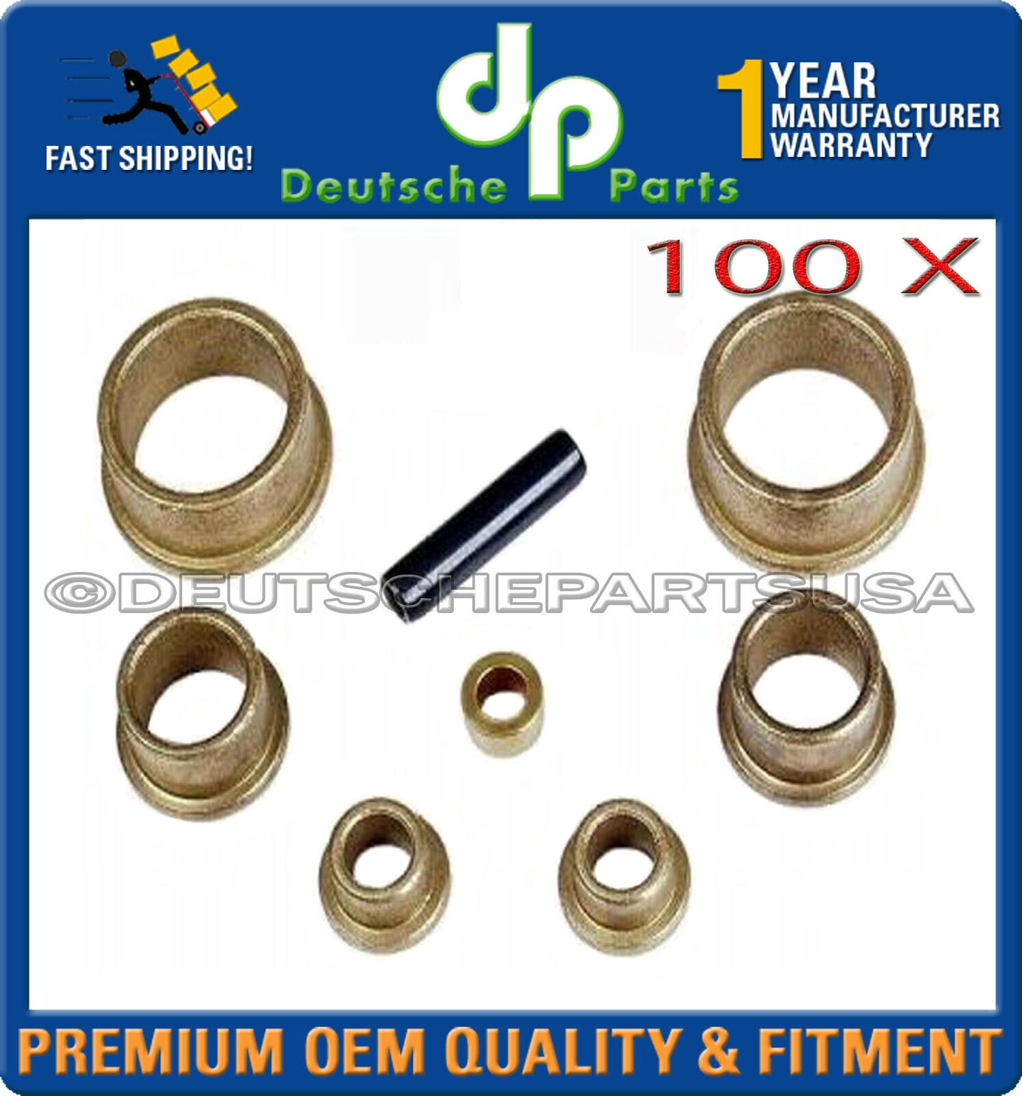 Porsche 911 912 914 Bronze Pedal Bushing Kit 911423542341 93042340190 PB-90 x100