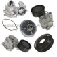 WATER PUMP ALUMINUM PULLEY BELT TENSIONERS FAN CLUTCH for BMW 7 E65 E66 SET 6