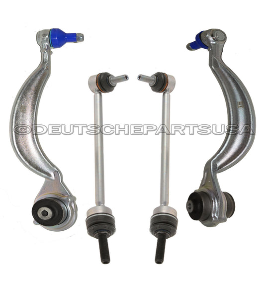 Mercedes W221 W216 4MATIC FRONT STRUT Control Arm Ball Joint Sway Bar Link Set 4