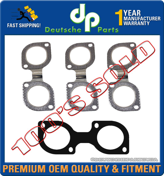 Exhaust Manifold Gasket SET 4 for BMW E32 E34 E38 X5 E60 E65 V8 740i 540i 740i