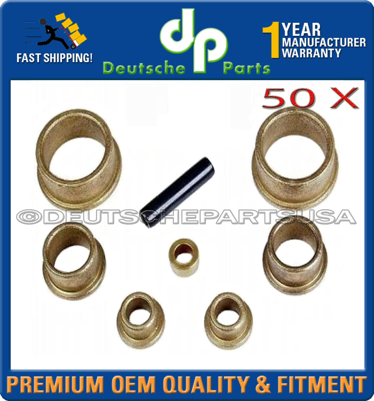 Porsche 911 912 914 Bronze Pedal Bushing Kit 911423542341 93042340190 PB-90 x 50