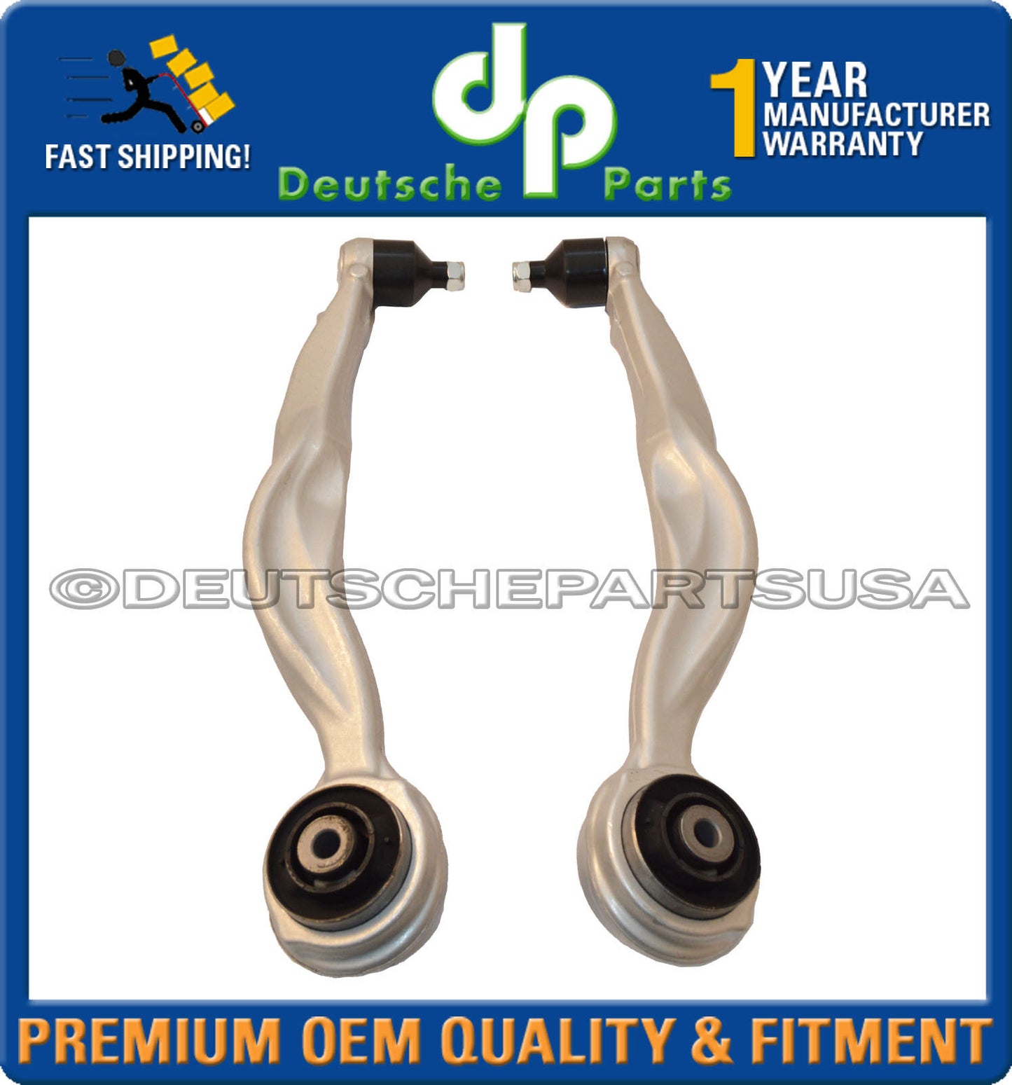 Mercedes W218 W212 4Matic Front Upper LH RH Control Arm Ball Joints Set of 2