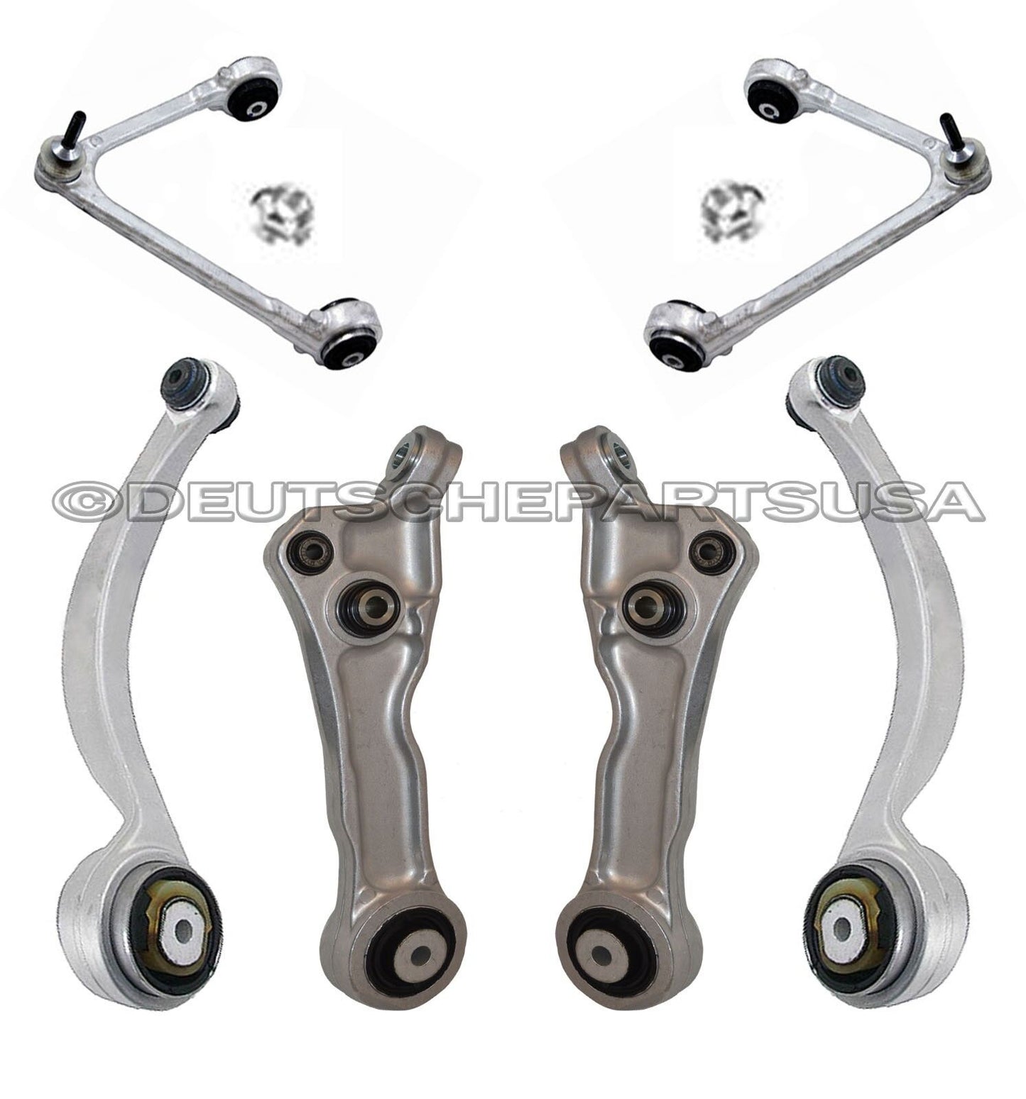 UPPER + LOWER CONTROL ARMS BALL JOINTS TOE LINK JAGUAR XK XKR SUSPENSION KIT 22