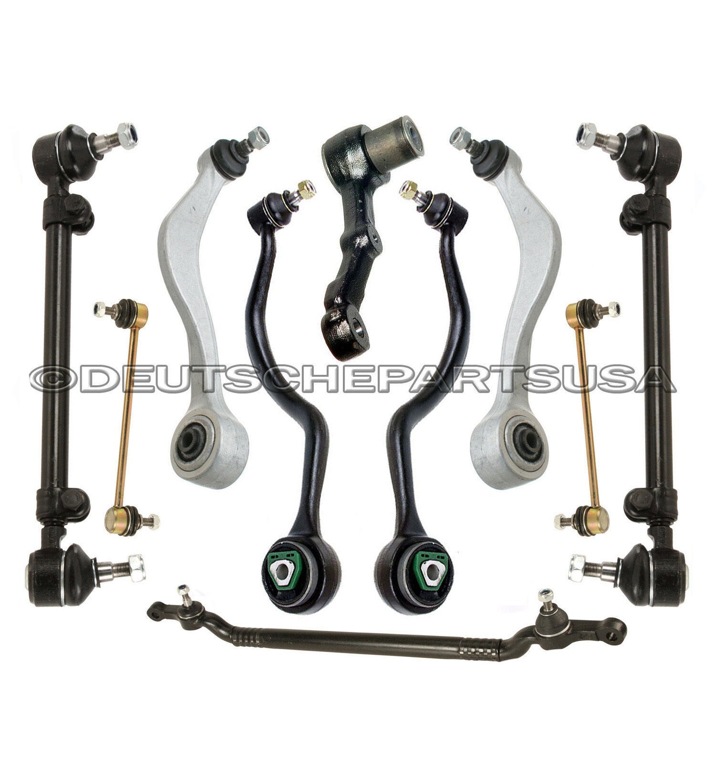 Control Arms Ball Joint Sway Bar Idler Link Tie Rod 10 for BMW E32 735i 740i 750