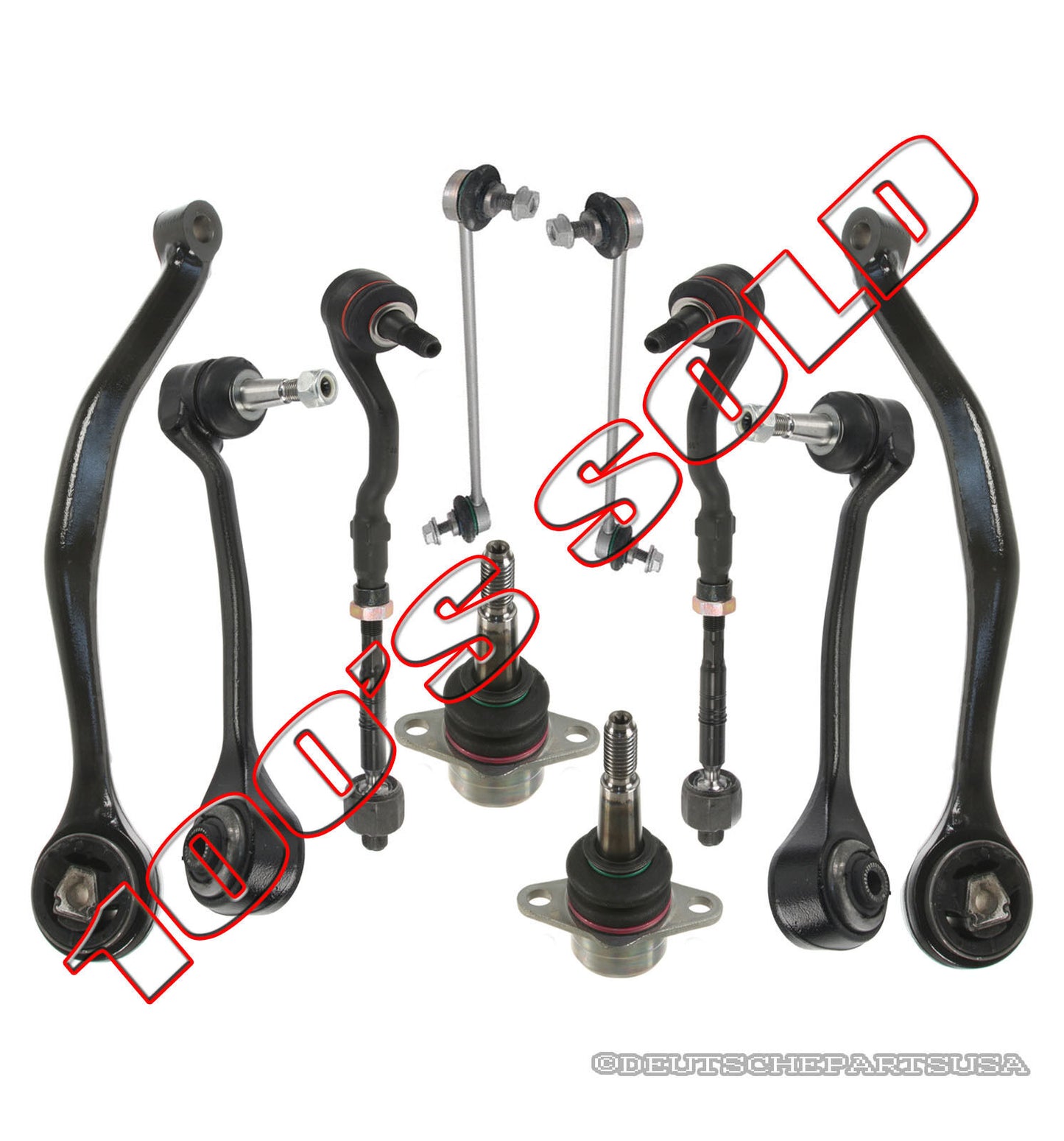 CONTROL ARM TIE ROD END BALL JOINT SWAY LINK SUSPENSION KIT for BMW X3 E83 10pc
