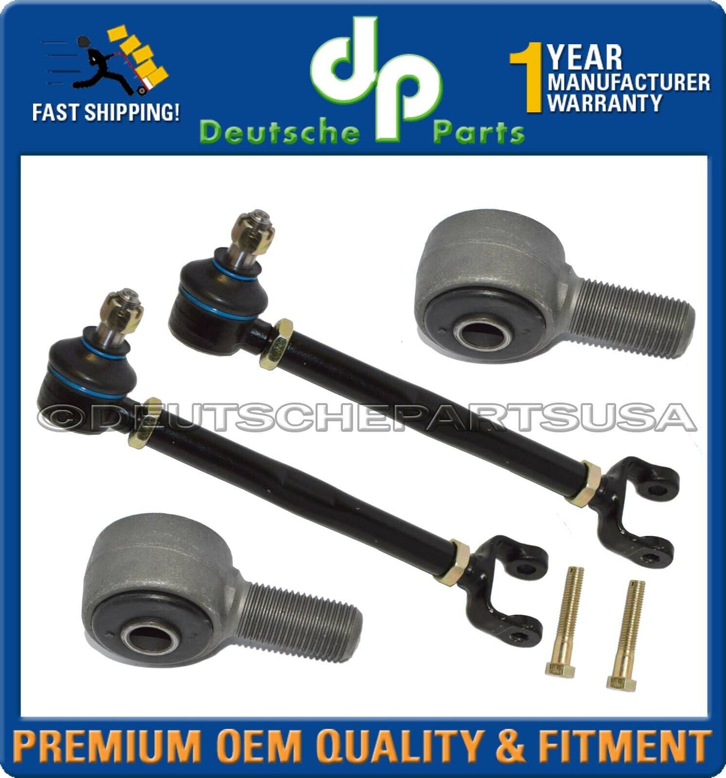 Porsche 911 912 Steering Coupling U-Joint Tie Rod Assembly Bushing Bolts Set 8