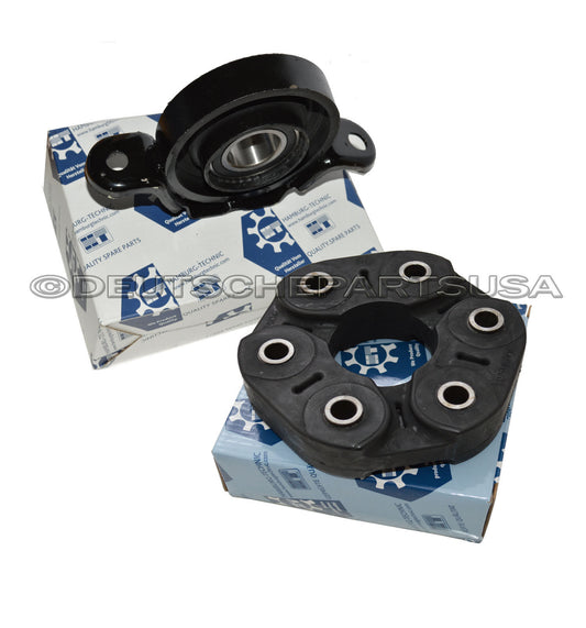 2006 2007 CARDAN DRIVESHAFT CENTER SUPPORT BEARING MOUNT + FLEX DISC AUDI Q7 SET