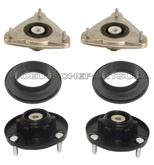Porsche 911 996 Front + Rear Upper Strut Mount Mounts + Bearing Bearings Set 6