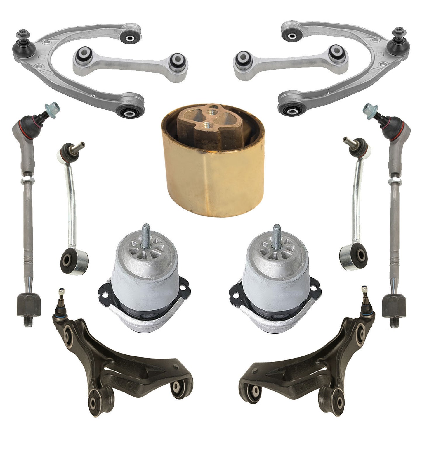 VW TOUAREG Control Arms Ball Joint Joints ENGINE TRANS MOUNT SUSPENSION Kit 13