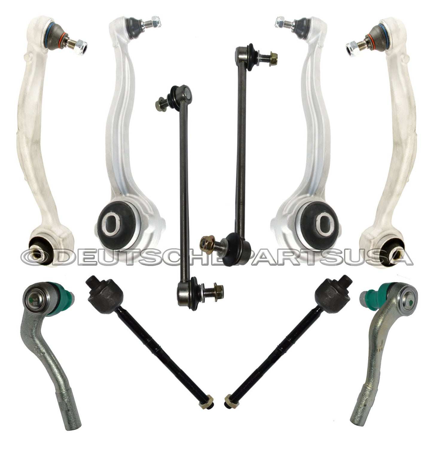 Mercedes W204 FRONT CONTROL ARMS BALL JOINTS Wheel Hub Bearing SUSPENSION KIT