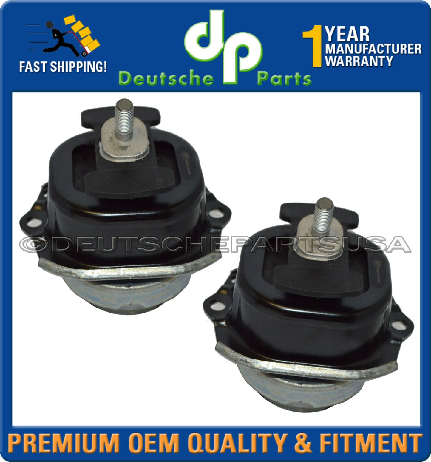 For BMW E70 E71 X5 X6 L+R Engine Motor Mount N63B44A N63B44B Set 3