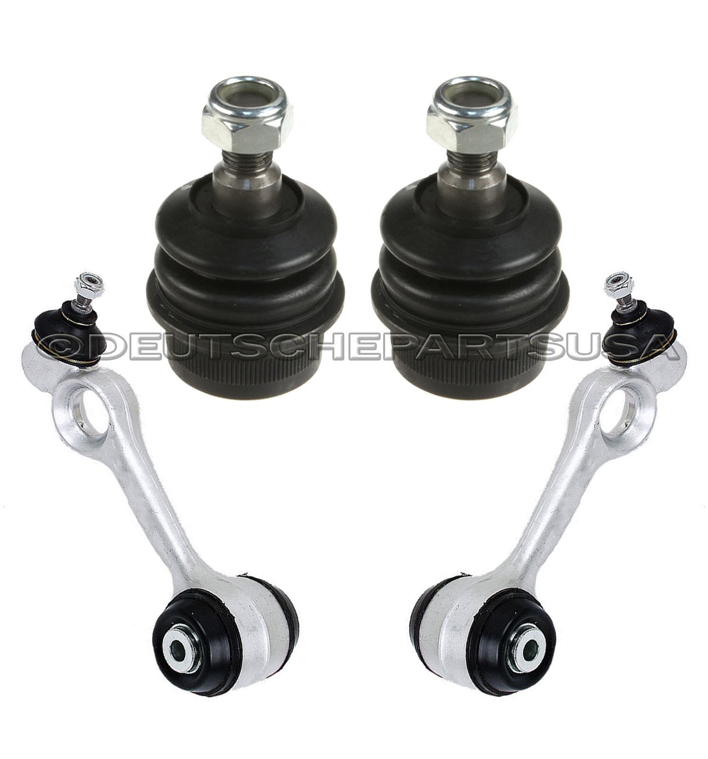 MERCEDES  W126 UPPER + LOWER CONTROL ARM BALL JOINT JOINTS BUSHINGS SET 8
