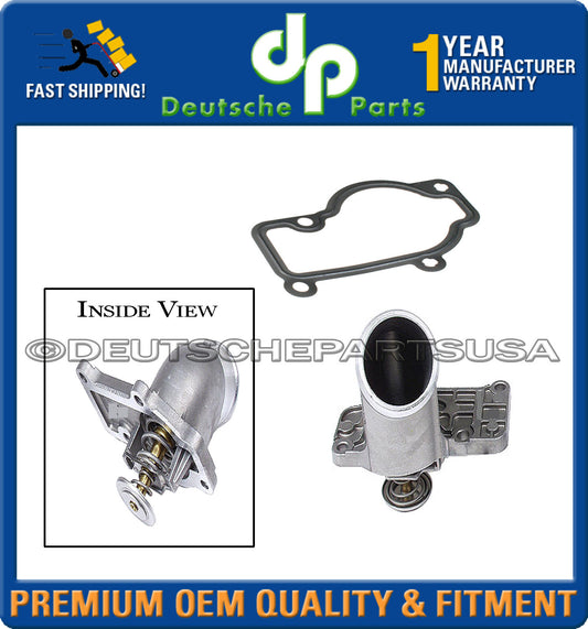 PORSCHE ENGINE THERMOSTAT + ALUMINUM HOUSING + GASKET 99610601359 160 160ºF 71ºC