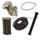 WATER PUMP + PULLEY + 2 Water Pipe to Engine Block / Alternator Housing for BMW