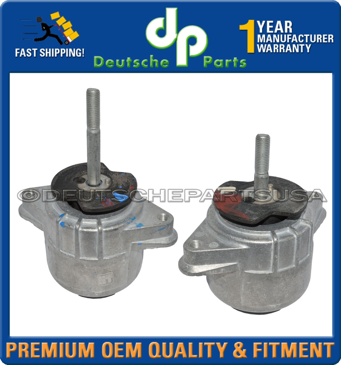 Porsche Panamera Engine Motor Mount Torque Damper AT Transmission Mount  Set 4