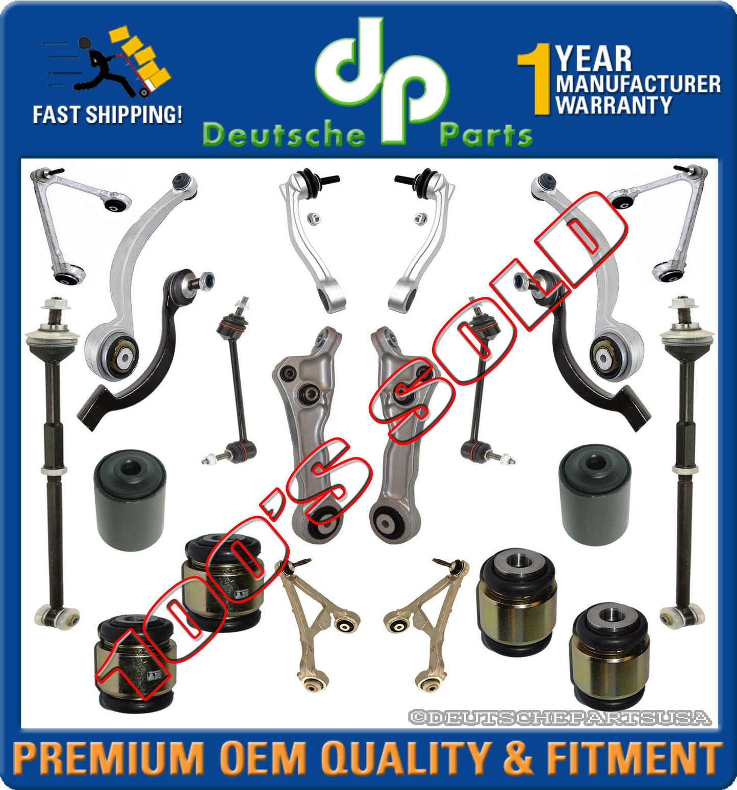 UPPER + LOWER FRONT + REAR CONTROL ARMS BALL JOINTS Tie Rods for JAGUAR S TYPE