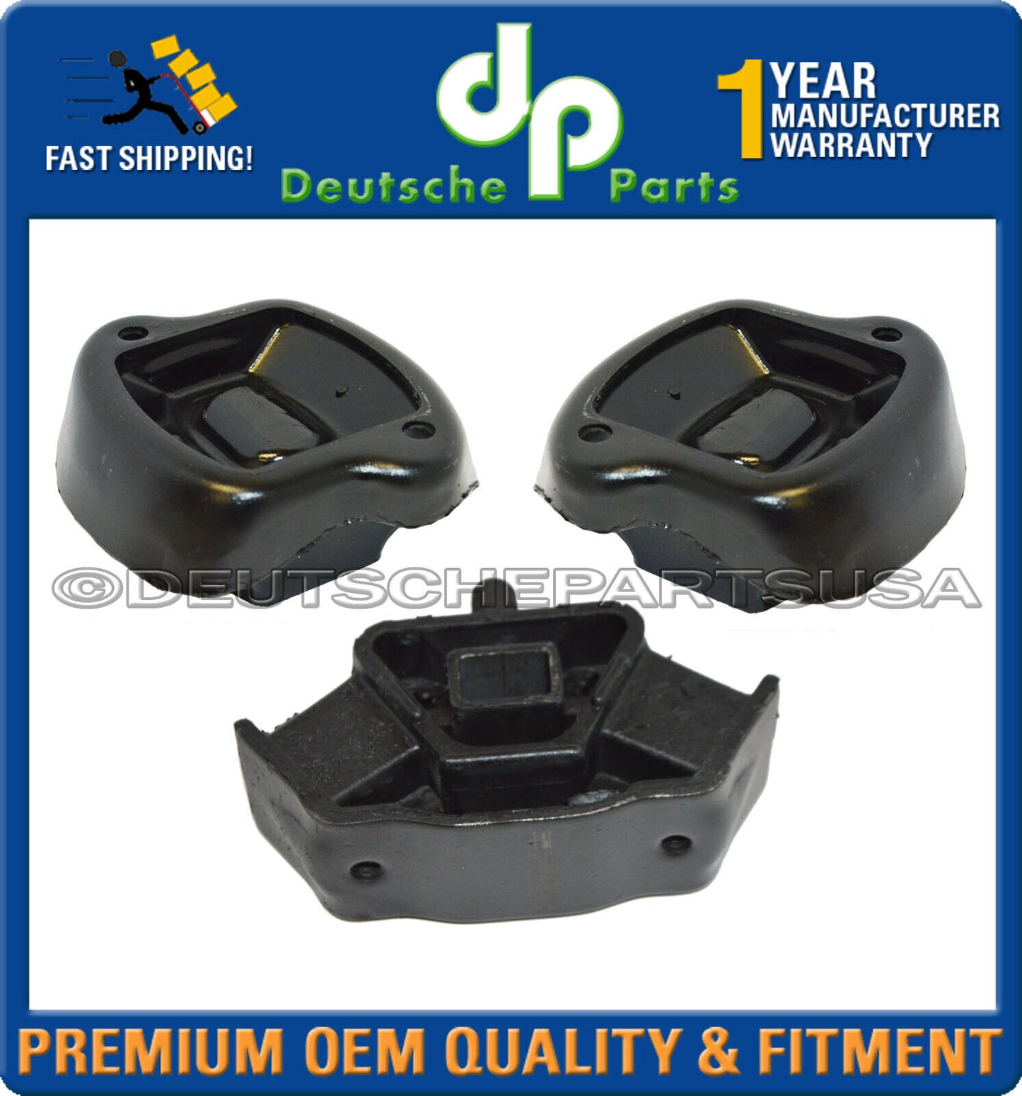 Mercedes BENZ R107 450SL 450SLC Engine Motor Transmission Mount Mounts SET of 3