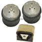 Mercedes E550 4MATIC W211 HYDRO Engine Motor Transmission Mount Mounts LR SET 3