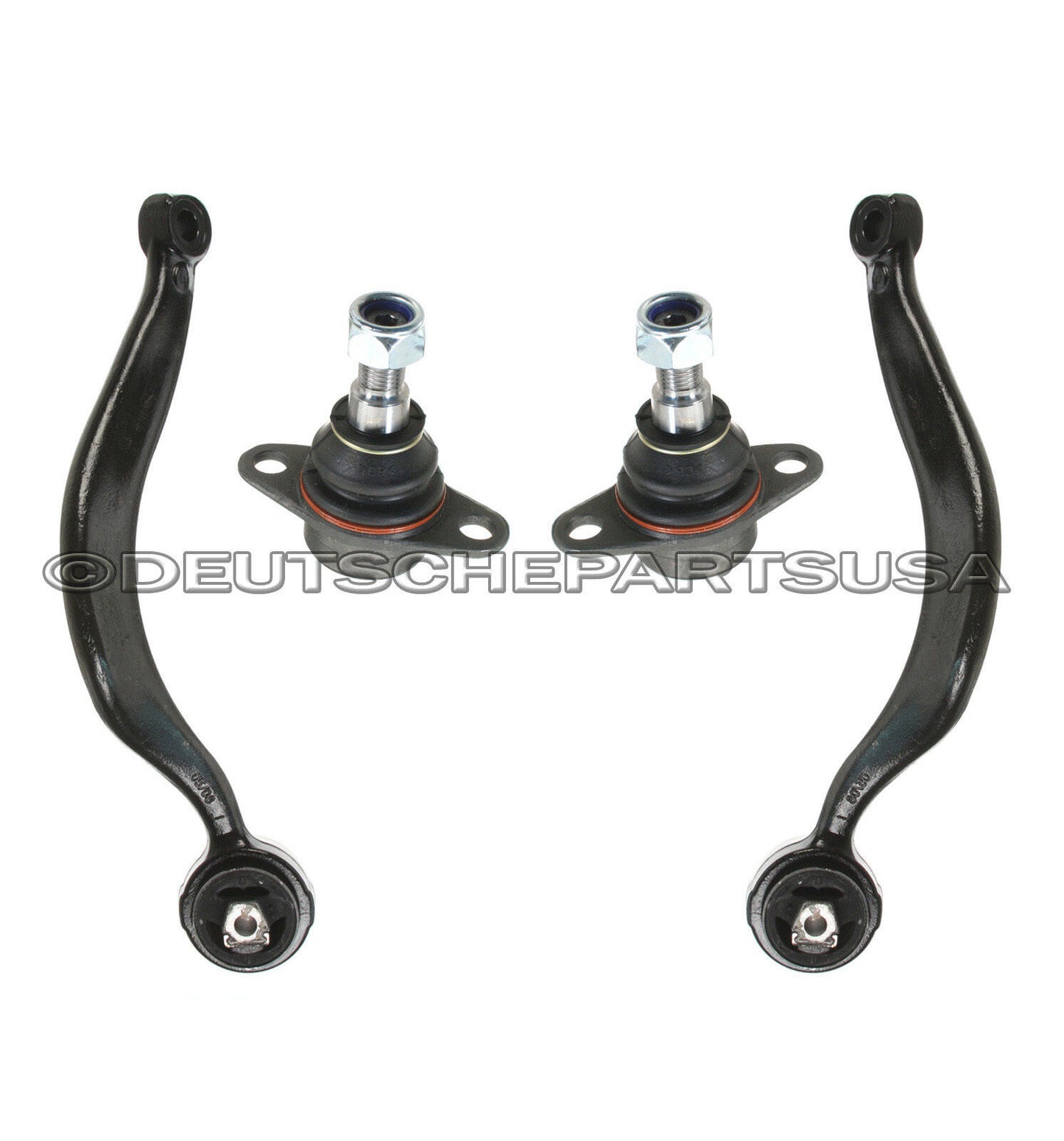 FRONT UPPER THRUST CONTROL ARMS TENSION STRUT + BALL JOINTS SET 4 for BMW E53 X5