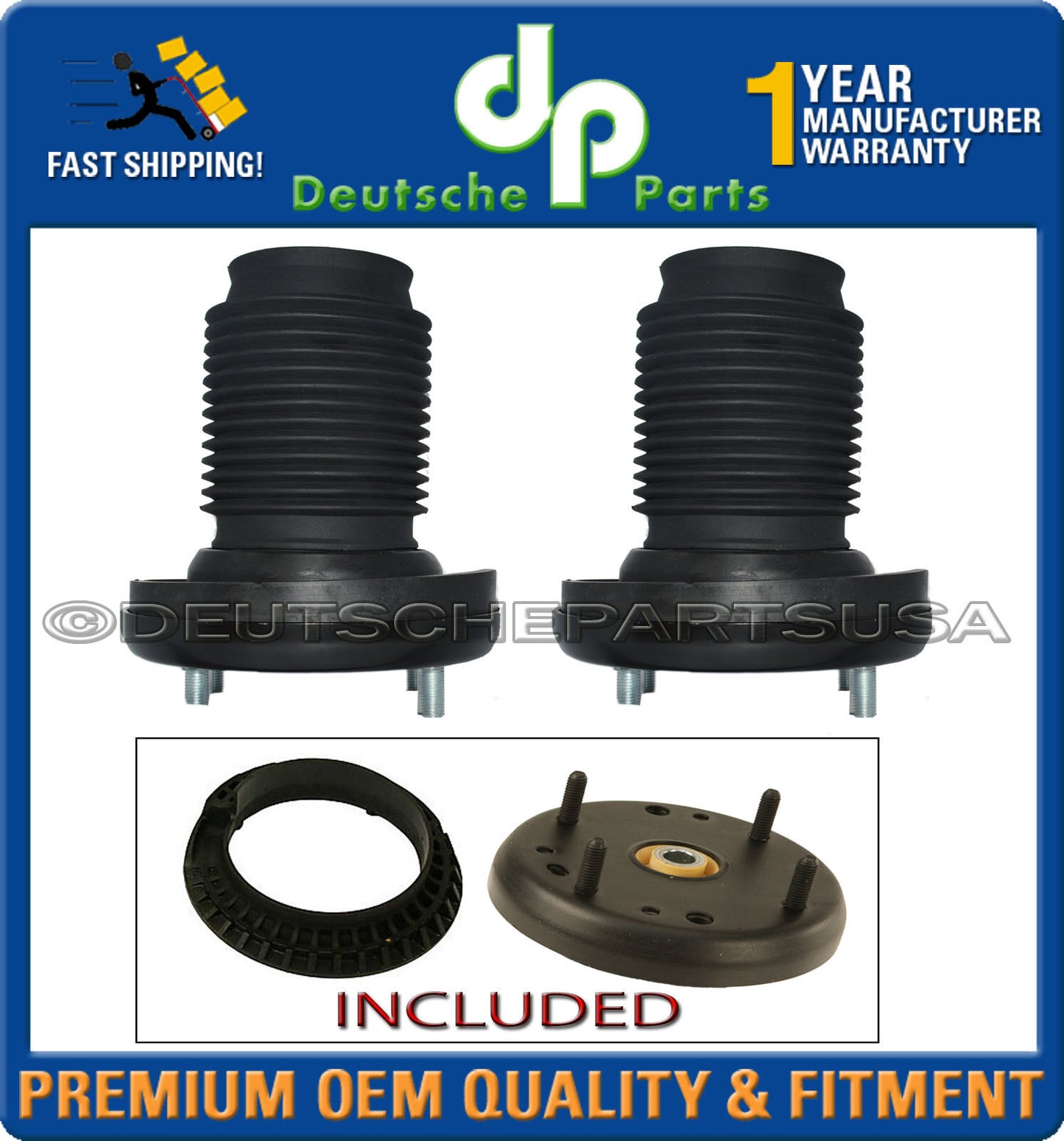 JAGUAR S-TYPE XF XFR Front STRUT SHOCK MOUNT MOUNTS SPRING SEAT XR858419 SET 6