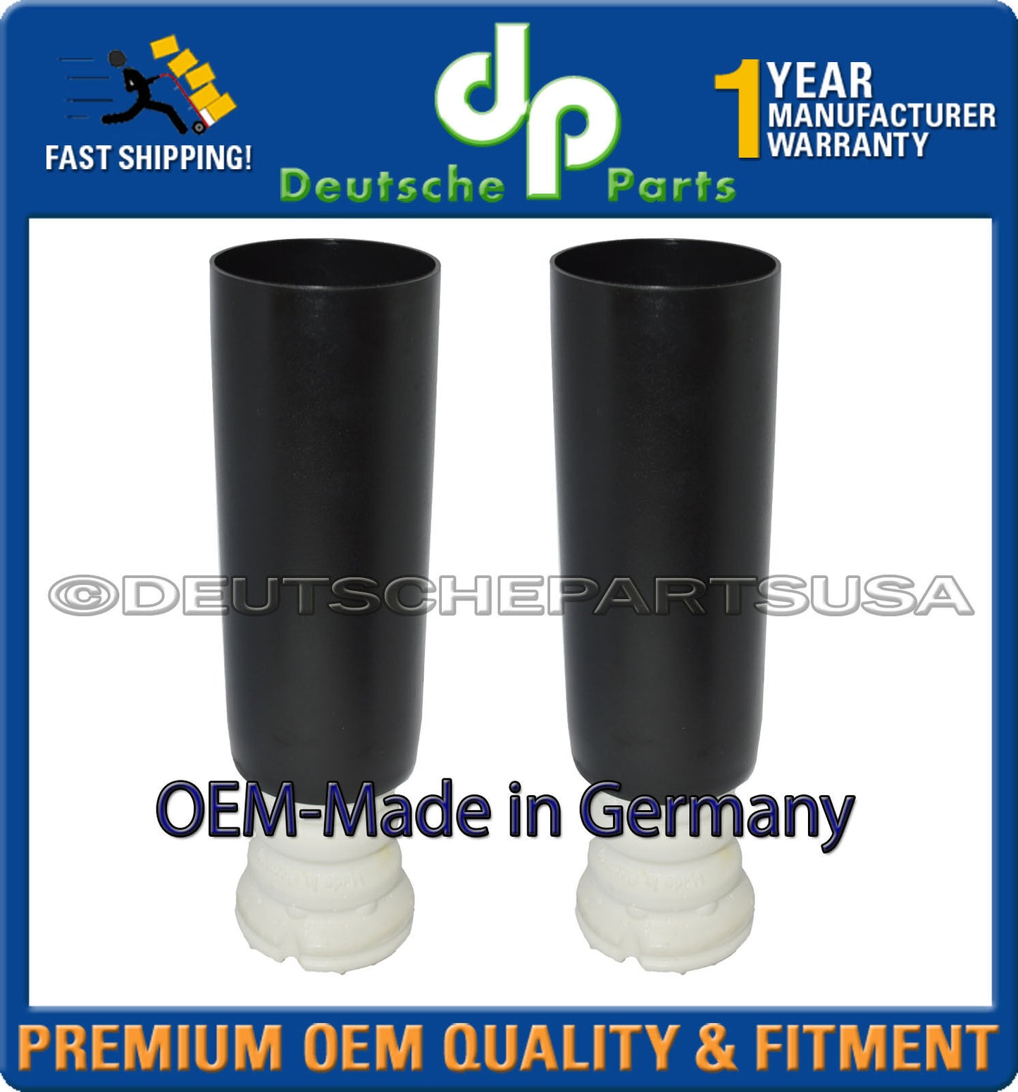 BMW E82 E88 E90 E92 Rear Shock Bumper LH + RH 33536767334 Made in Germany Set 2