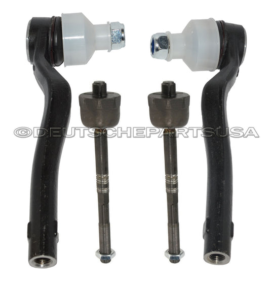 FRONT Inner + Outer Steering Tie Rod Rods LEFT + RIGHT for MERCEDES GLK SET 4
