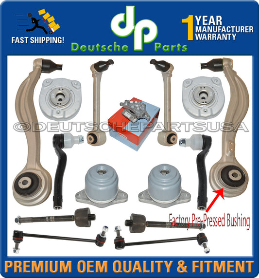 ENGINE TRANSMISSION MOUNTS CONTROL ARM SUSPENSION MERCEDES GLK350 4MATIC KIT 17