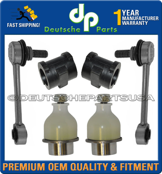 Jaguar XK8 XKR Front Lower Ball Joints Stabilizer Sway Bar Link Bushing KIT 6