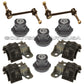 SWAY STABILIZER BAR LINK + STEERING RACK MOUNT Bushings Mercedes W164 GL ML 10pc