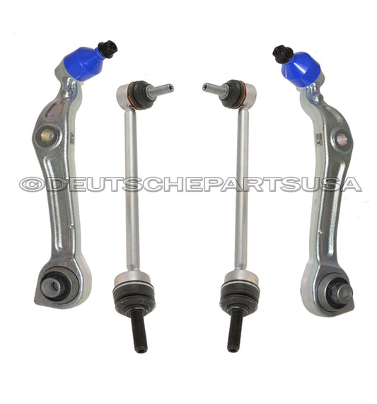 Mercedes W221 W216 4MATIC FRONT Lower Control Arm Ball Joint Sway Bar Link Set 4