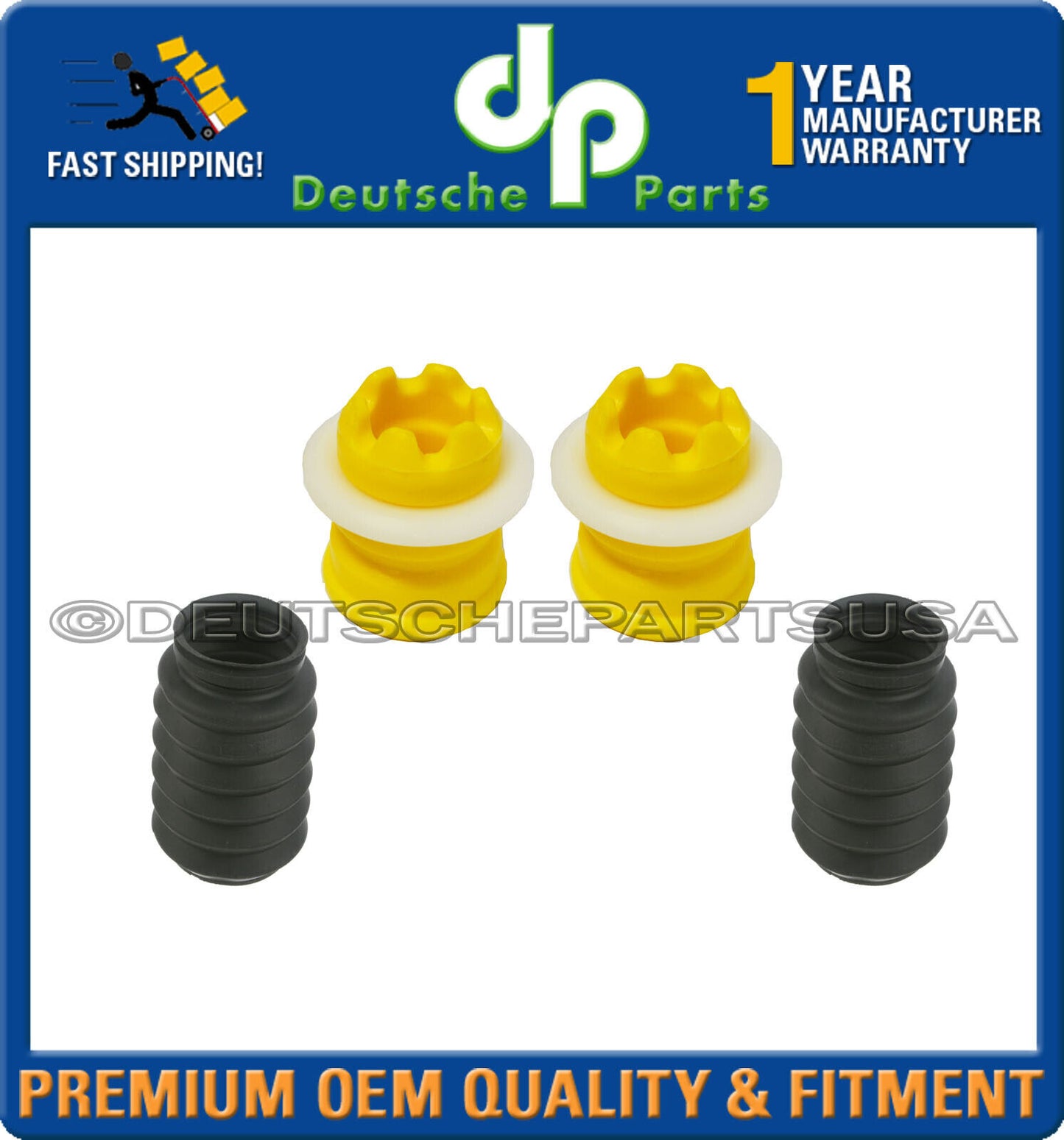 BMW E90 E91 E92 xi xDrive Front Suspension Strut Bump Stop Dust Boot L+R Set 4