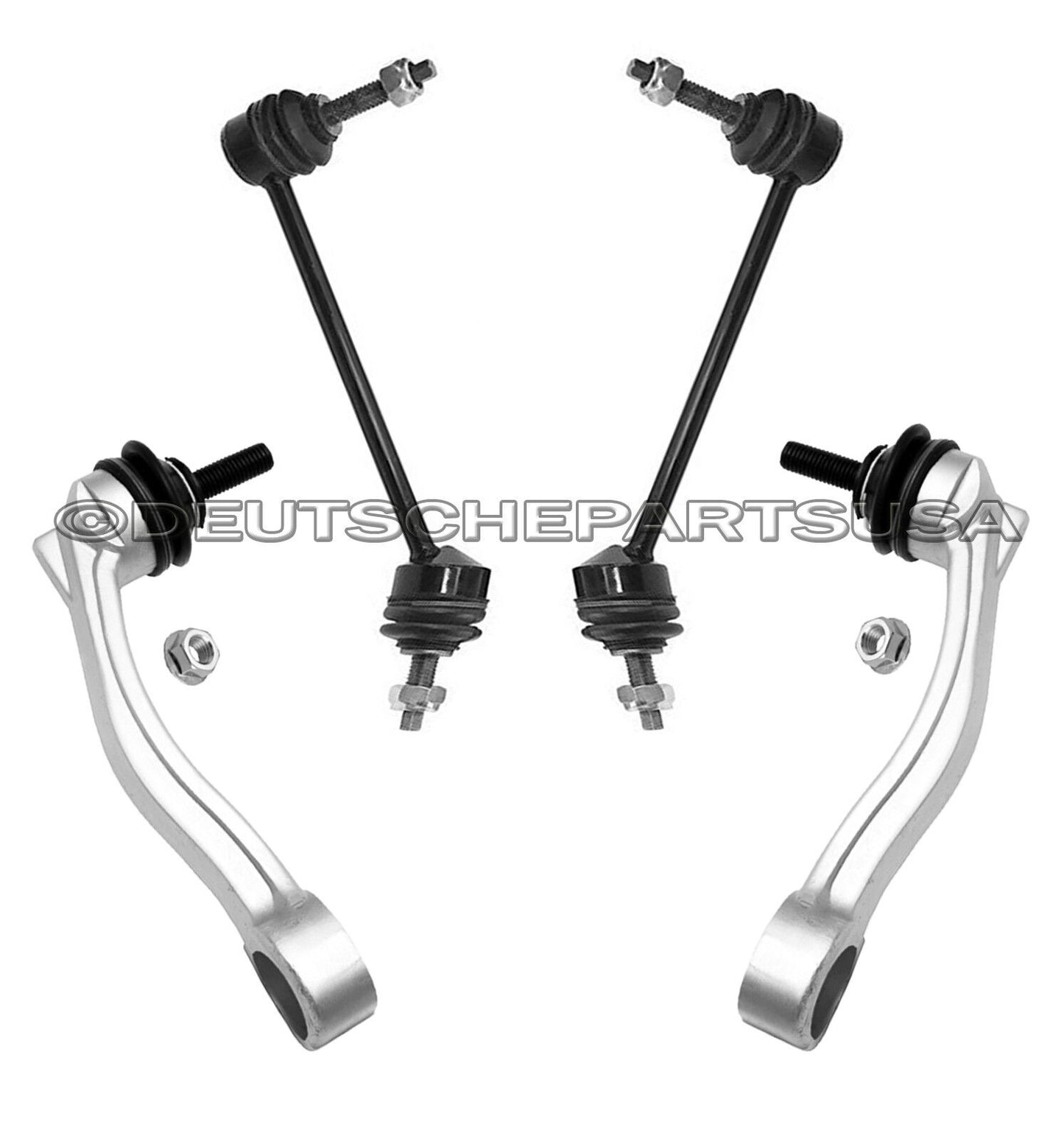 JAGUAR FRONT + REAR SWAY STABILIZER BAR LINKS C2C18572 C2C18573 C2D24220 SET 4